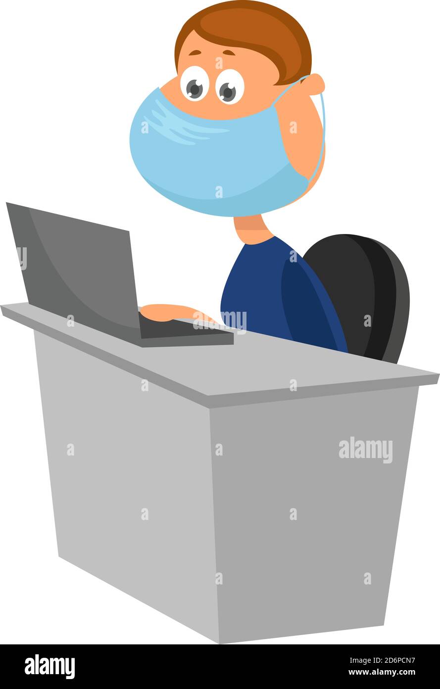 Weltweite Pandemie, Illustration, Vektor auf weißem Hintergrund. Stock Vektor