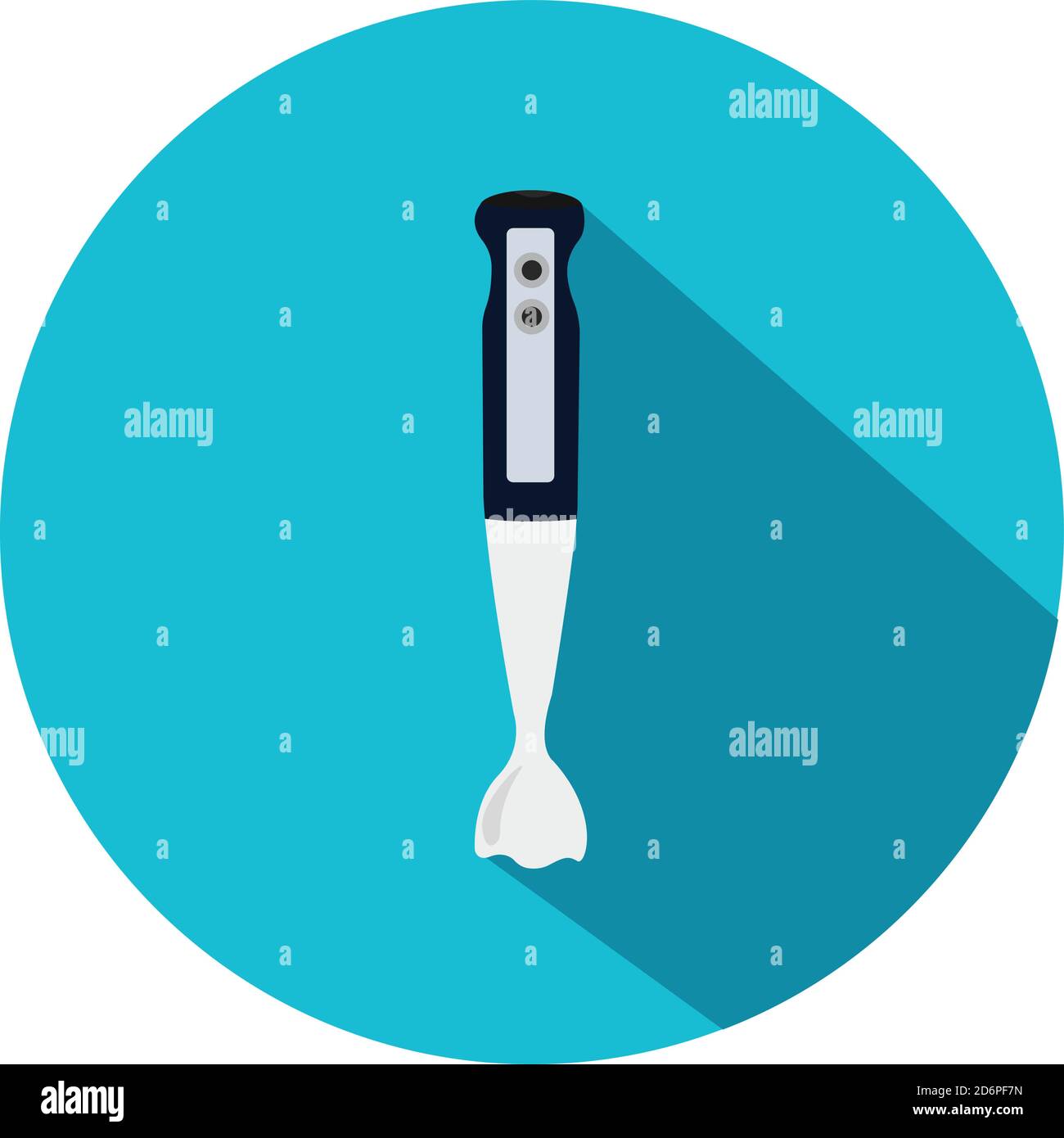 Stabmixer, Illustration, Vektor auf weißem Hintergrund Stock Vektor