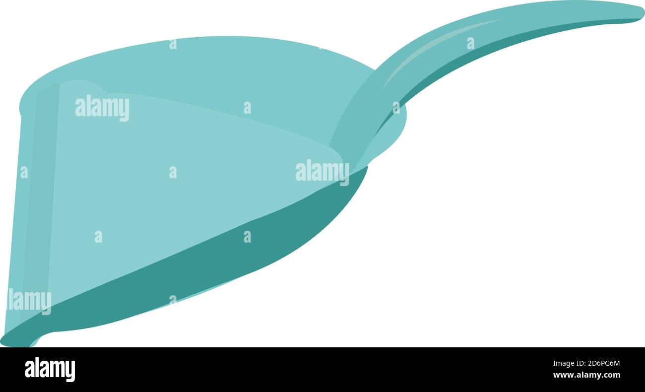 Blaue Staubwanne, Illustration, Vektor auf weißem Hintergrund Stock Vektor Blaue Staubwanne, Illustration, Vektor auf weißem Hintergrund Stock Vektor