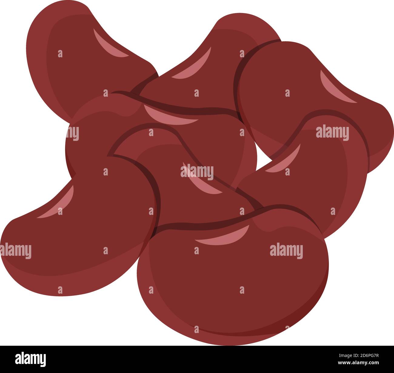 Kidney Beans, Illustration, Vektor auf weißem Hintergrund Stock Vektor