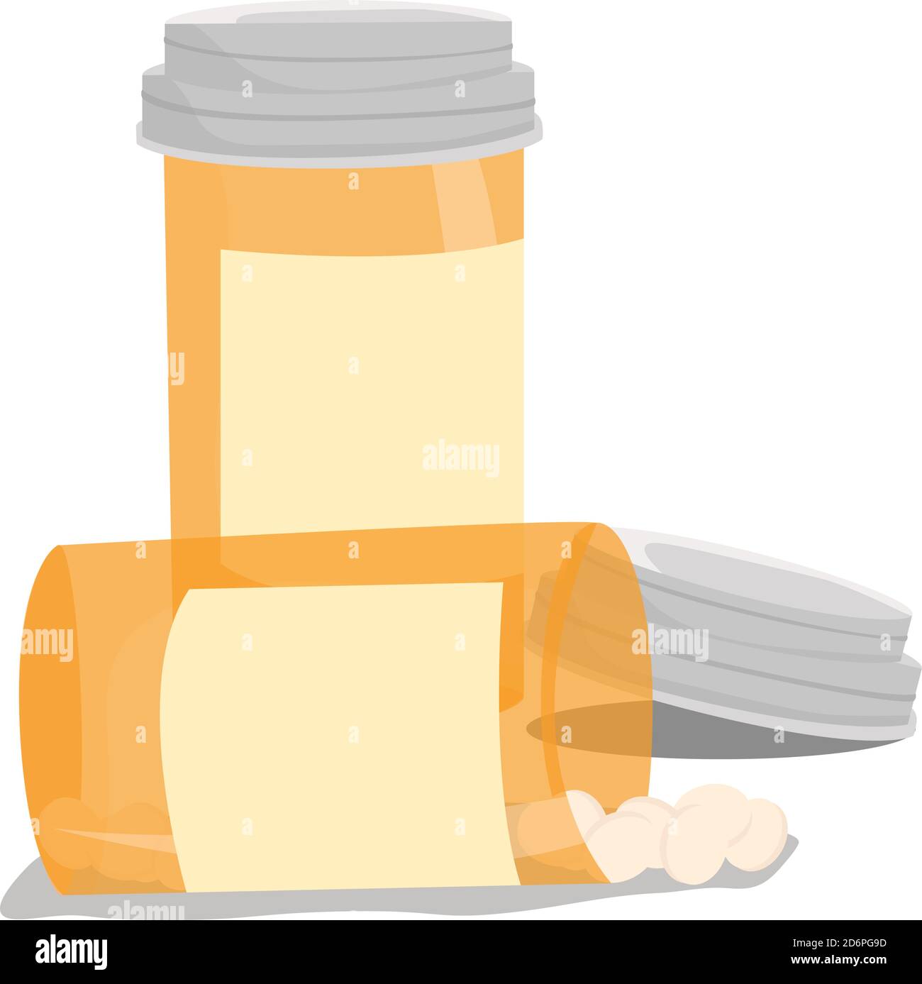 Medizinflasche, Illustration, Vektor auf weißem Hintergrund Stock Vektor