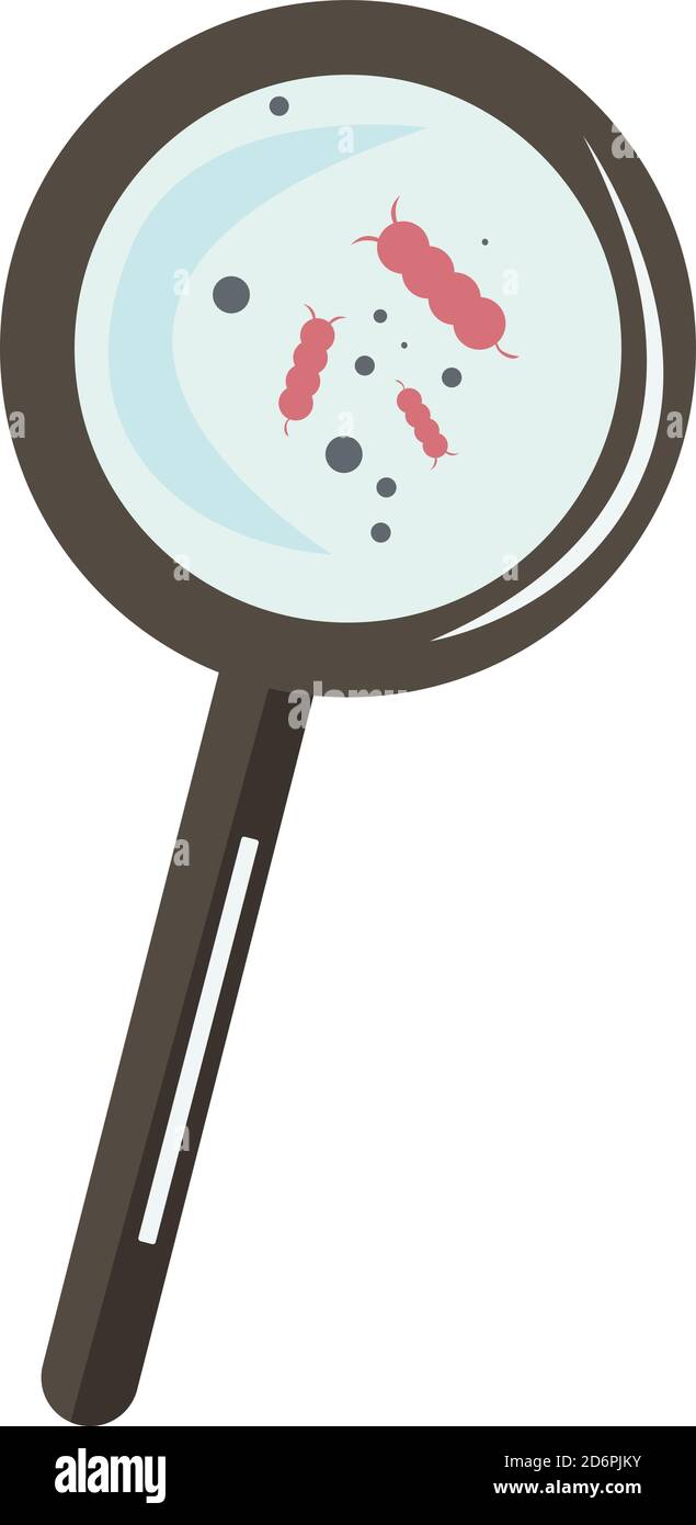 Lupe, Illustration, Vektor auf weißem Hintergrund. Stock Vektor