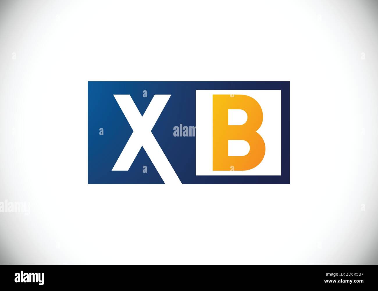 Initial Monogram Letter X B Logo Design Vektor-Vorlage. Grafisches Alphabet-Symbol für Corporate Business Identity Stock Vektor