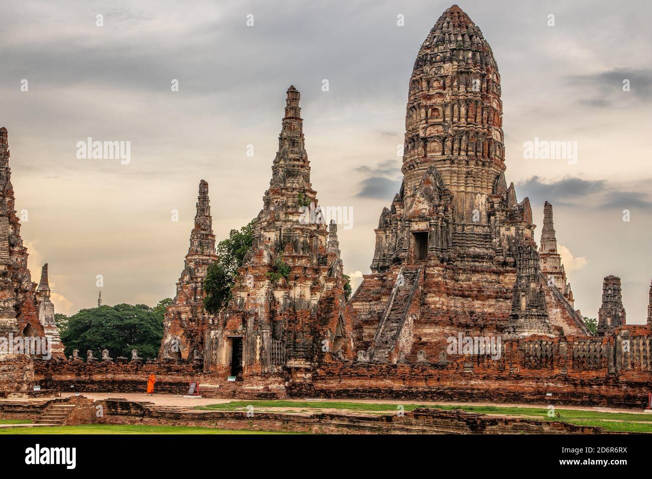 Ayuthaya Thailand Wat Chai Watthanram Stockfoto