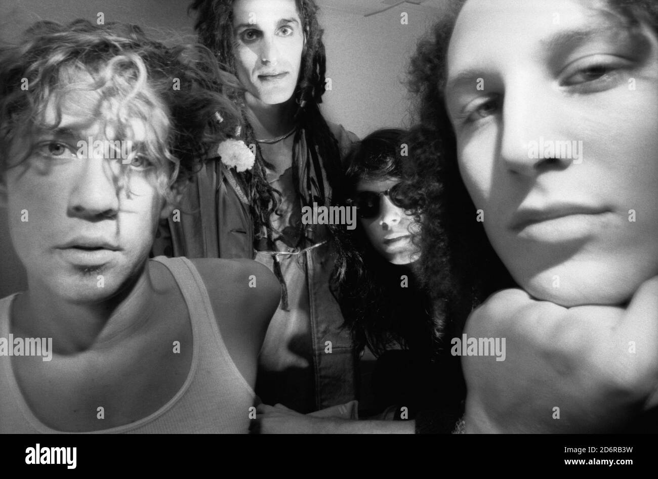 Die amerikanische alternative Rockband Jane's Addiction wurde in London fotografiert 1988 Stockfoto