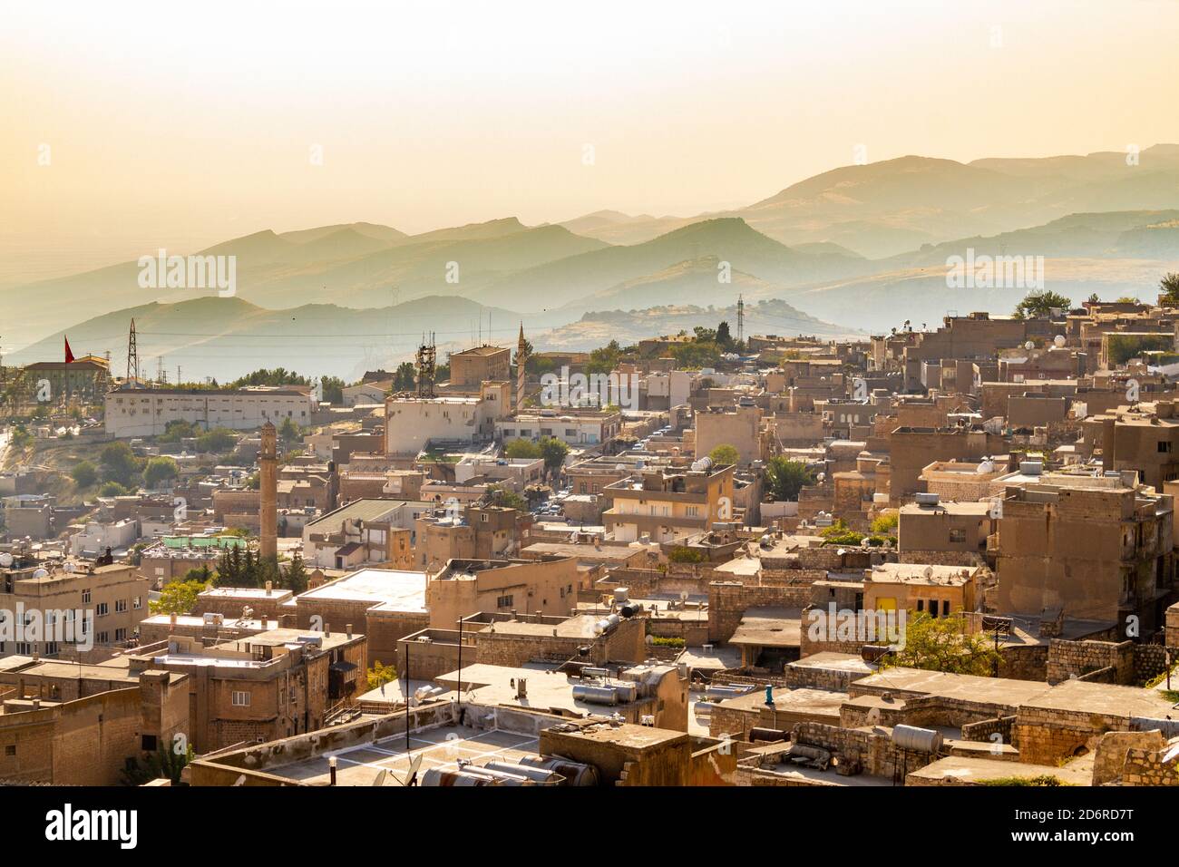 Old Mardin City Panoramablick. Türkei Stockfoto