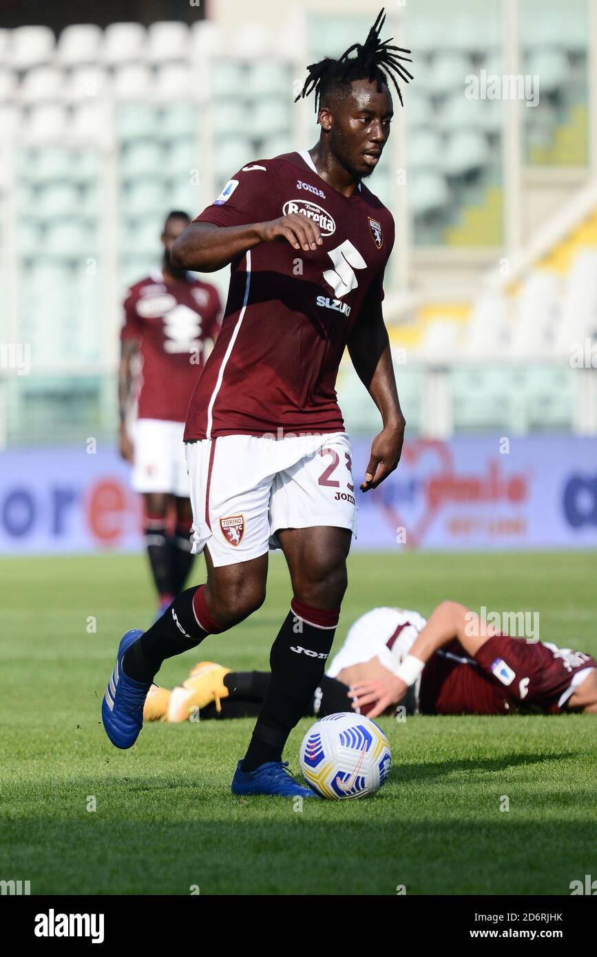 Meite von Turin FC während der Serie A Fußballspiel Turin FC gegen Cagliari. Cagliari gewann 2-3 gegen den FC Turin im Olympiastadion Grande Torino in Turin. Stockfoto
