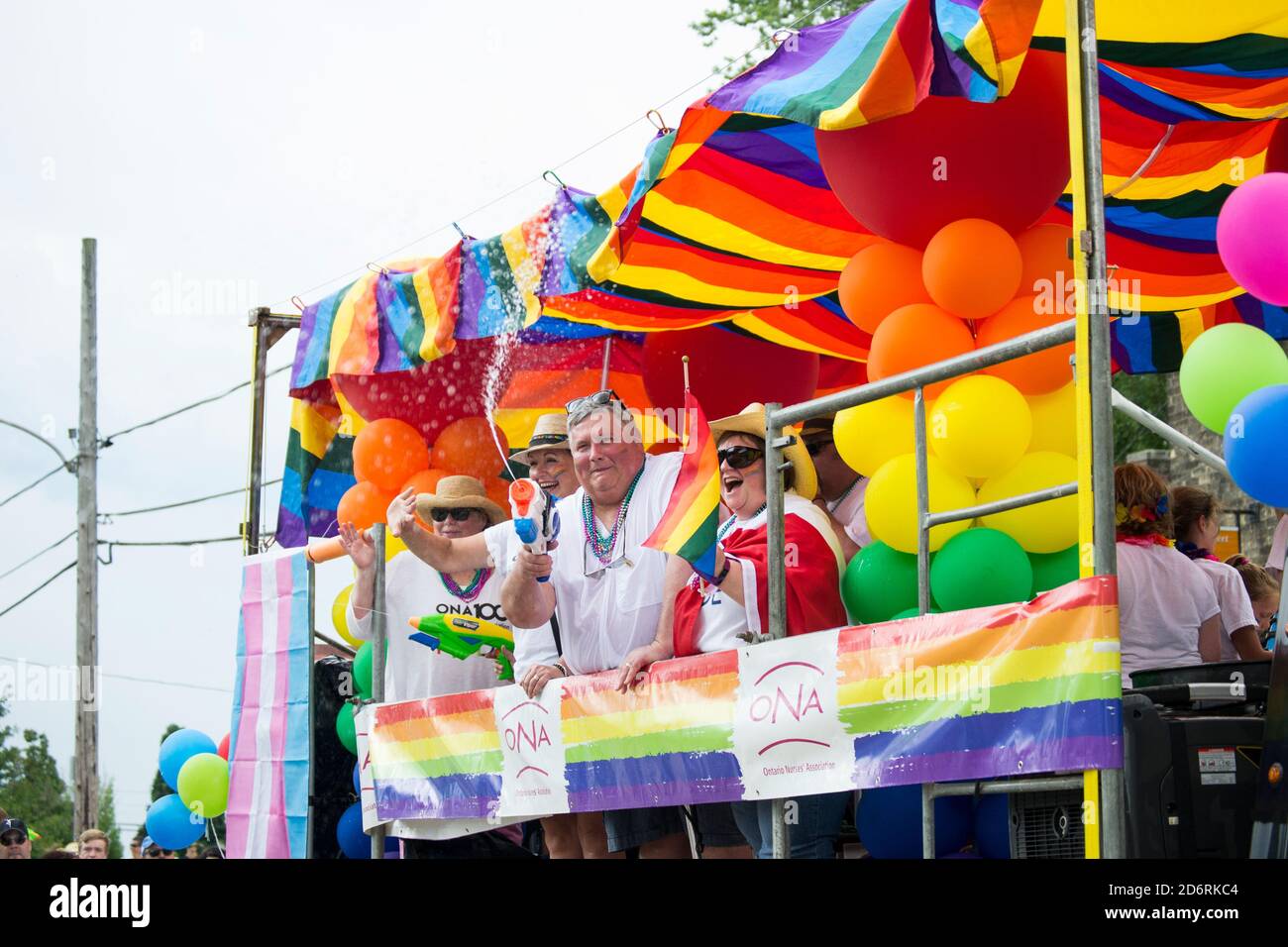 Das jährliche Pride Parade Festival in London Ontario im Jahr 2018 Und 2019 Gehminuten von der Western Fair zum Victoria Park In London, Ontario, Kanada Stockfoto