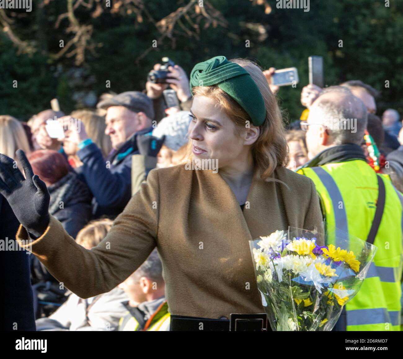 Prinzessin Beatrice von York am Weihnachtstag 2019 in Sandringham. Stockfoto