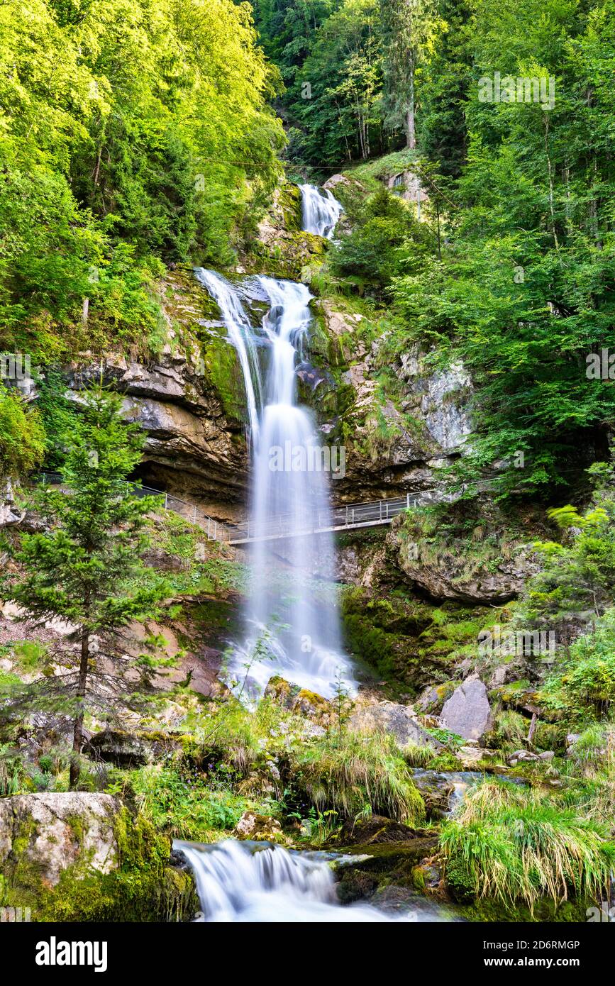 Giessbach Wasserfall am Brienzersee in der Schweiz Stockfoto