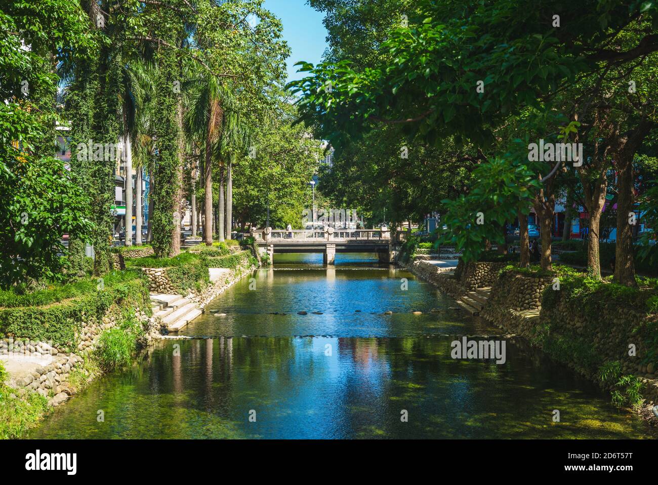 Landschaft des Hsinchu Wasserparks in hsinchu City, taiwan Stockfoto