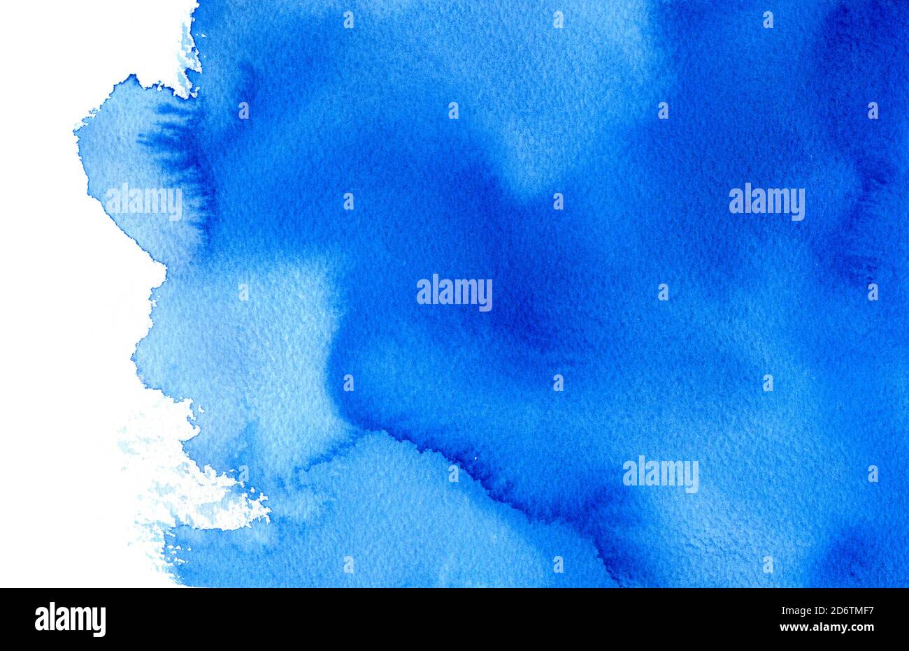 Schöne Aquarell-Färbung für Hintergründe. Handbemaltes Aquarell auf Papier. Textur Stockfoto