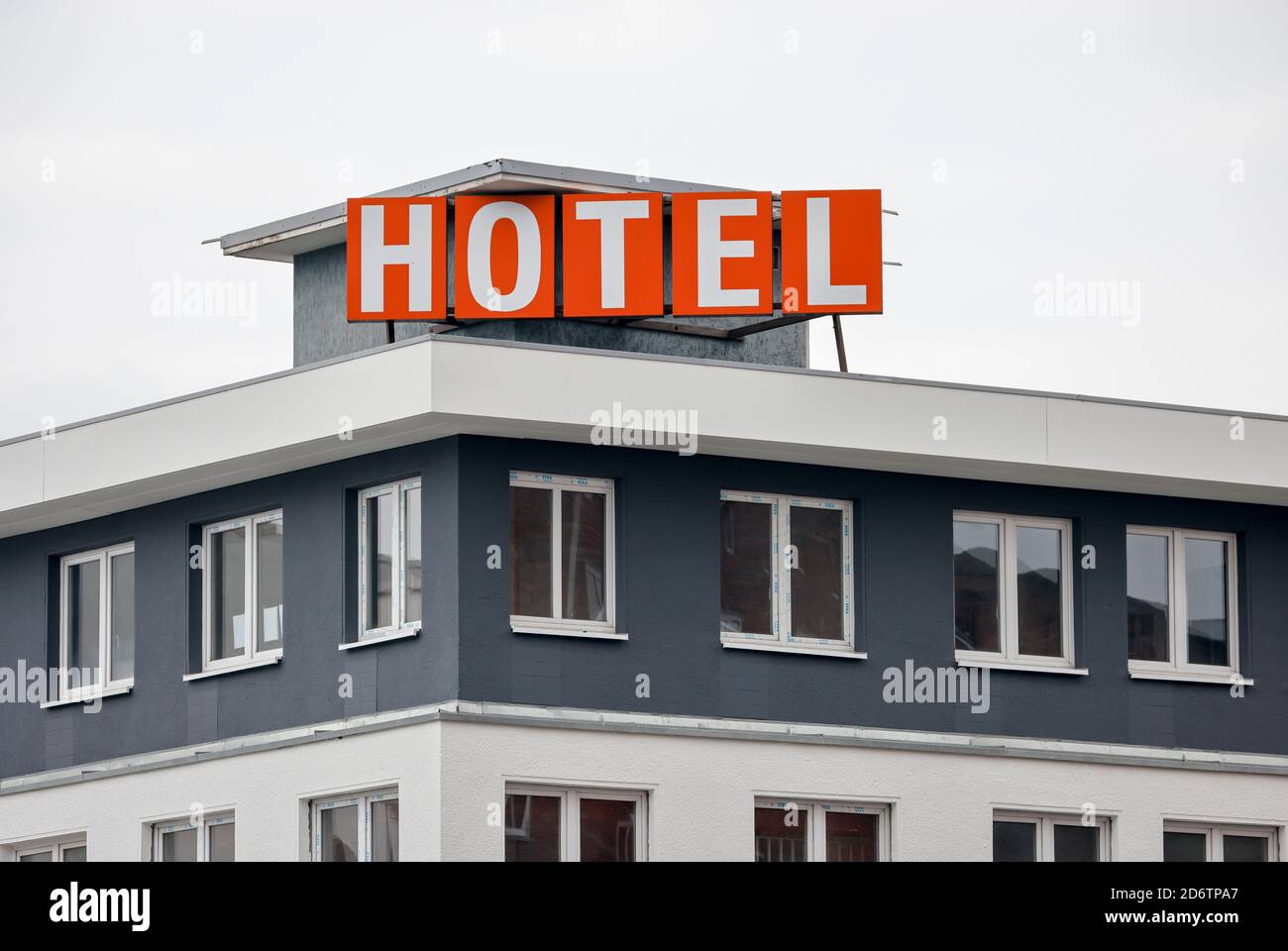 Dortmund, Ruhrgebiet, Nordrhein-Westfalen, Deutschland - Hotel, Beherbergungsverbot in Zeiten der Corona-Pandemie. Stockfoto