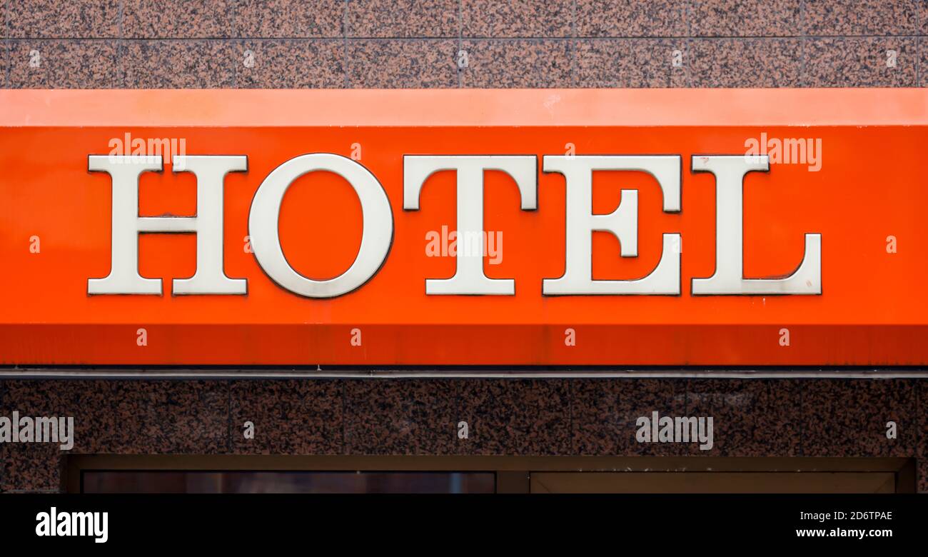 Dortmund, Ruhrgebiet, Nordrhein-Westfalen, Deutschland - Hotel, Beherbergungsverbot in Zeiten der Corona-Pandemie. Stockfoto