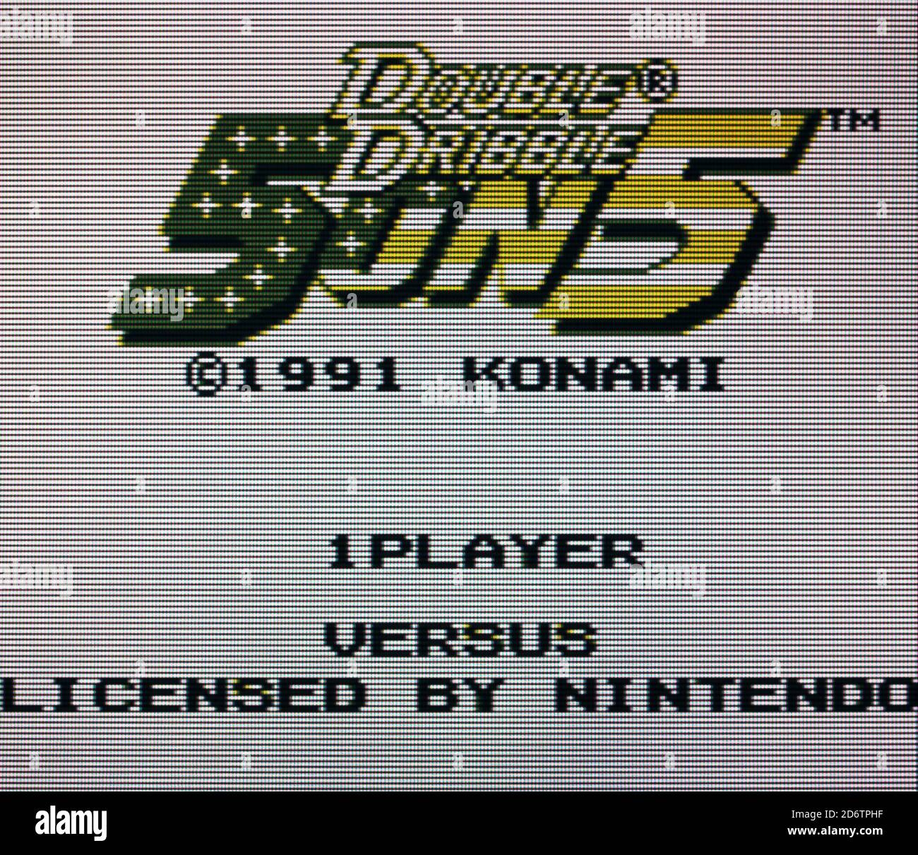 Double Dribble 5 auf 5 - Nintendo Gameboy Videogame - Nur für redaktionelle Zwecke Stockfoto
