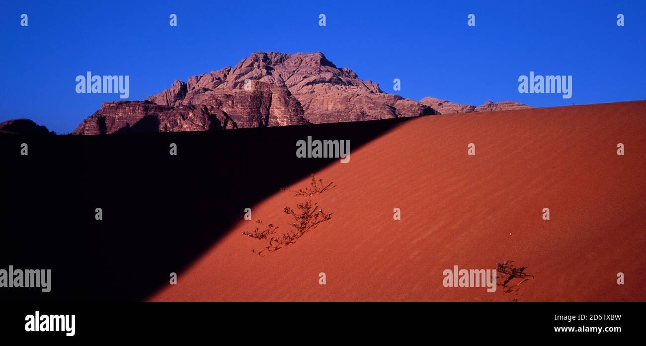 Wadi Rum Wüste, Jordanien, Naher Osten Stockfoto