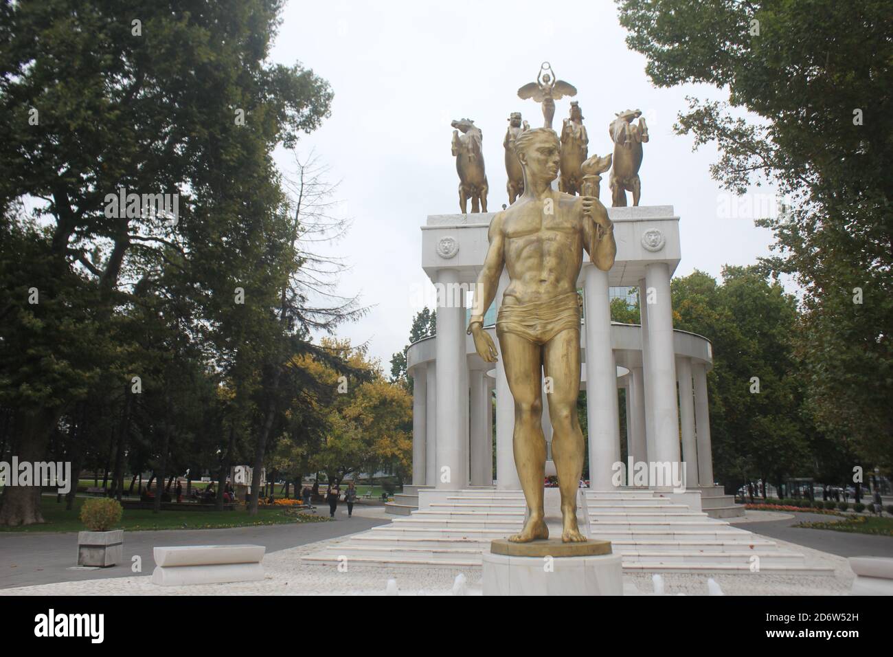 Gefallene Helden von Nord-Mazedonien Denkmal in Skopje Stadt Stockfoto