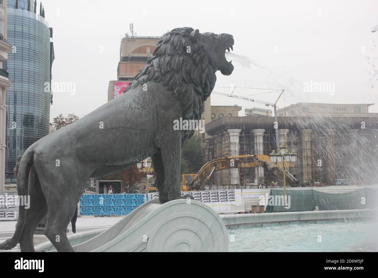 Mazedonien Platz in Skopje Stadt in Nord-Mazedonien Stockfoto