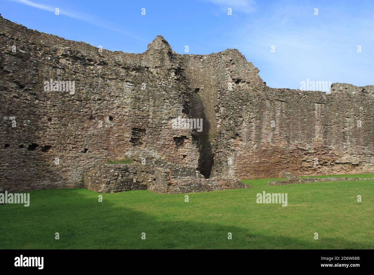 White Castle. Offa's Dyke Path. National Trail. Fernwanderweg. Anglo-walisische Grenze. Monmouthshire. Wales. VEREINIGTES KÖNIGREICH Stockfoto