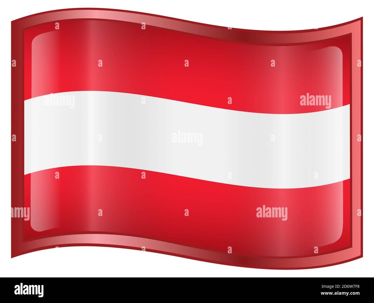Österreichische Flagge Symbol. Stockfoto