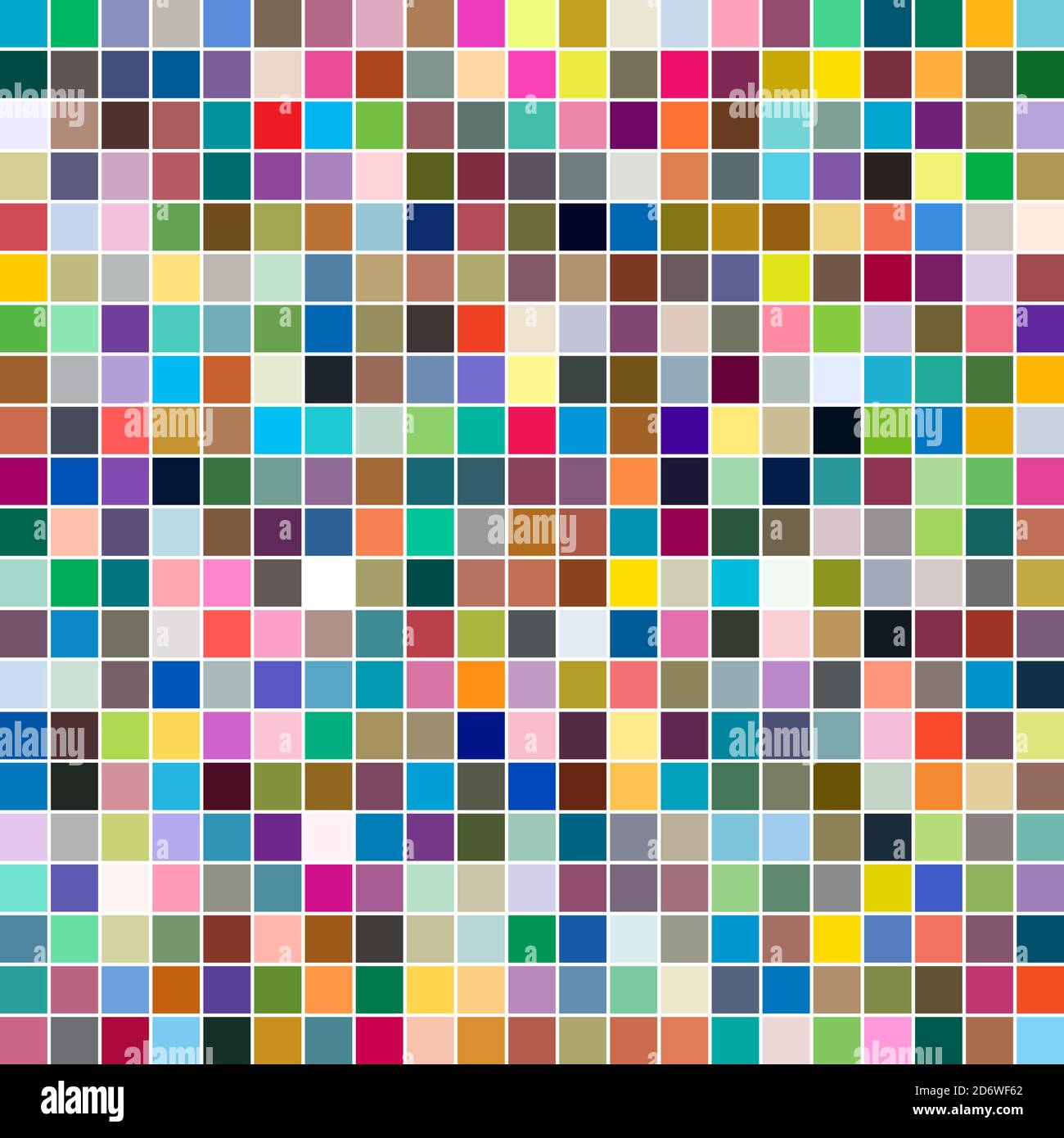 Vektor-Illustration mit bunten Quadraten. Quadratisches Designelement, quadratisches Muster. Abbildung der Blöcke Stock Vektor