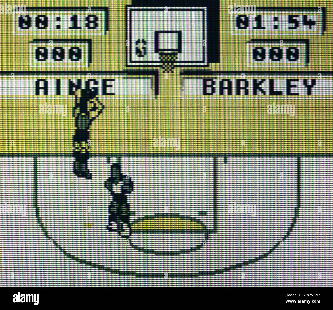 NBA All Star Challenge - Nintendo Gameboy Videogame - Editorial Nur verwenden Stockfoto