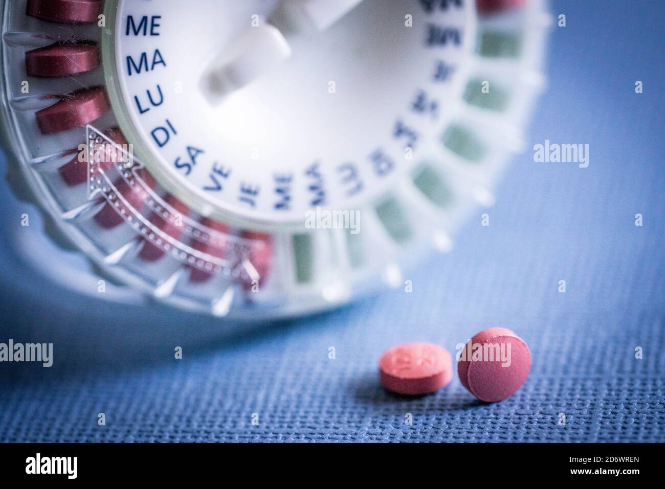 Hormon-Ersatz-Therapie Pillen. Stockfoto