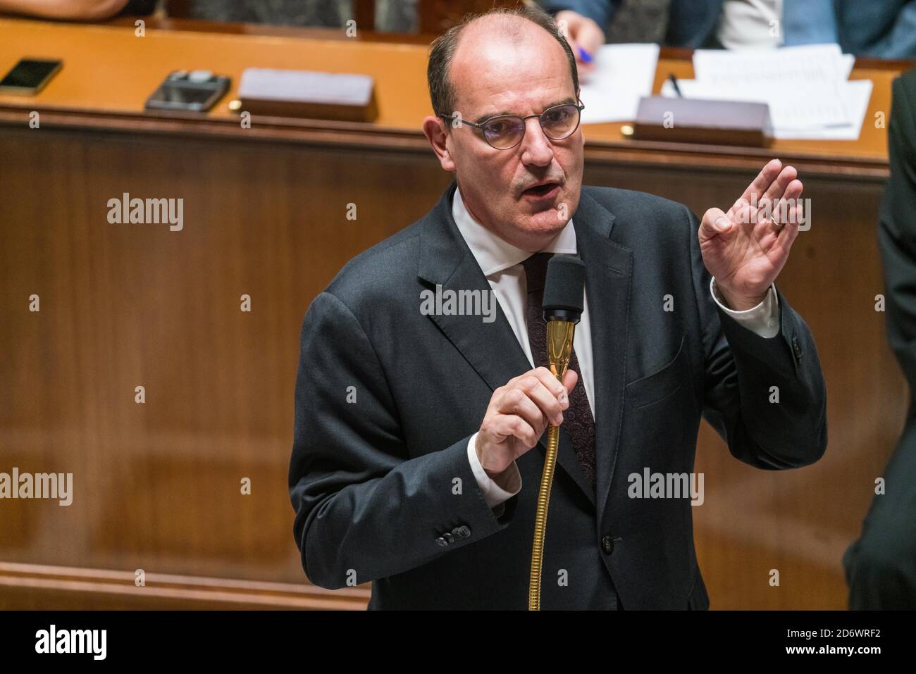 Jean Castex, Premier Ministre, Questions au gouvernement, Assemblée Nationale, Paris, le 15 septembre 2020, Frankreich. Stockfoto