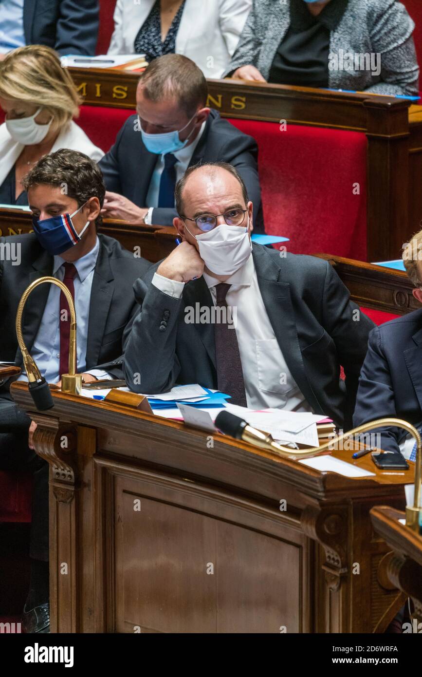 Jean Castex, Premier Ministre, Questions au gouvernement, Assemblée Nationale, Paris, le 15 septembre 2020, Frankreich. Stockfoto