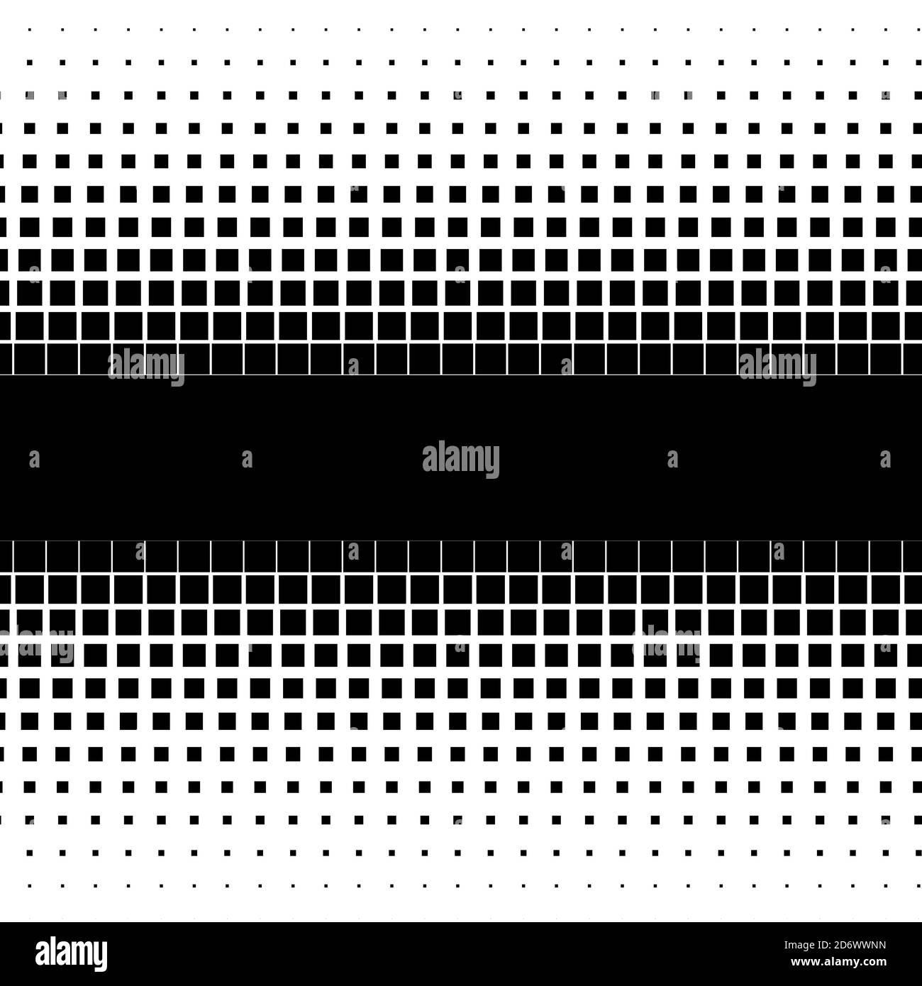 Quadrate Halbton (Halbton) Textur, Muster Hintergrund. Blockmuster Stock Vektor