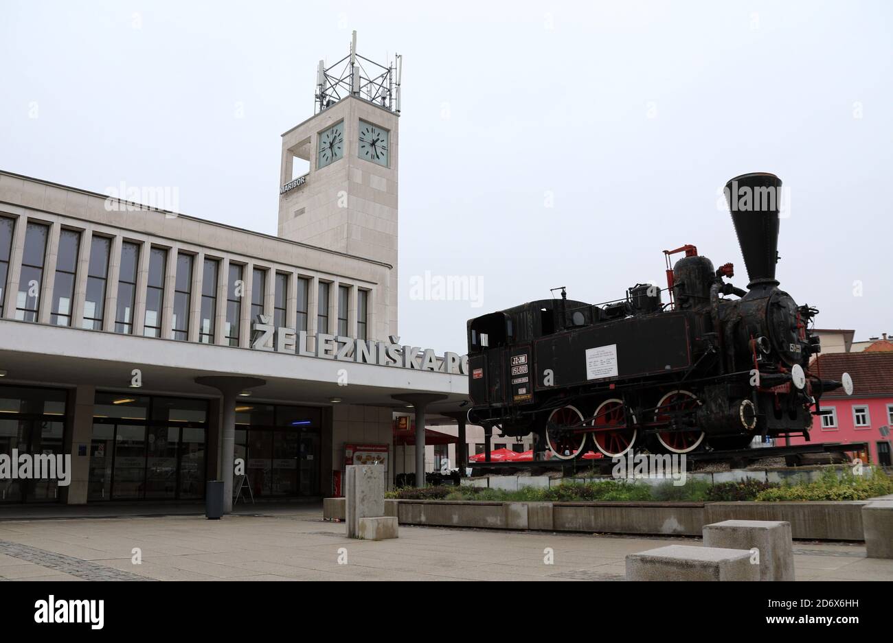 Maribor Bahnhof Stockfoto