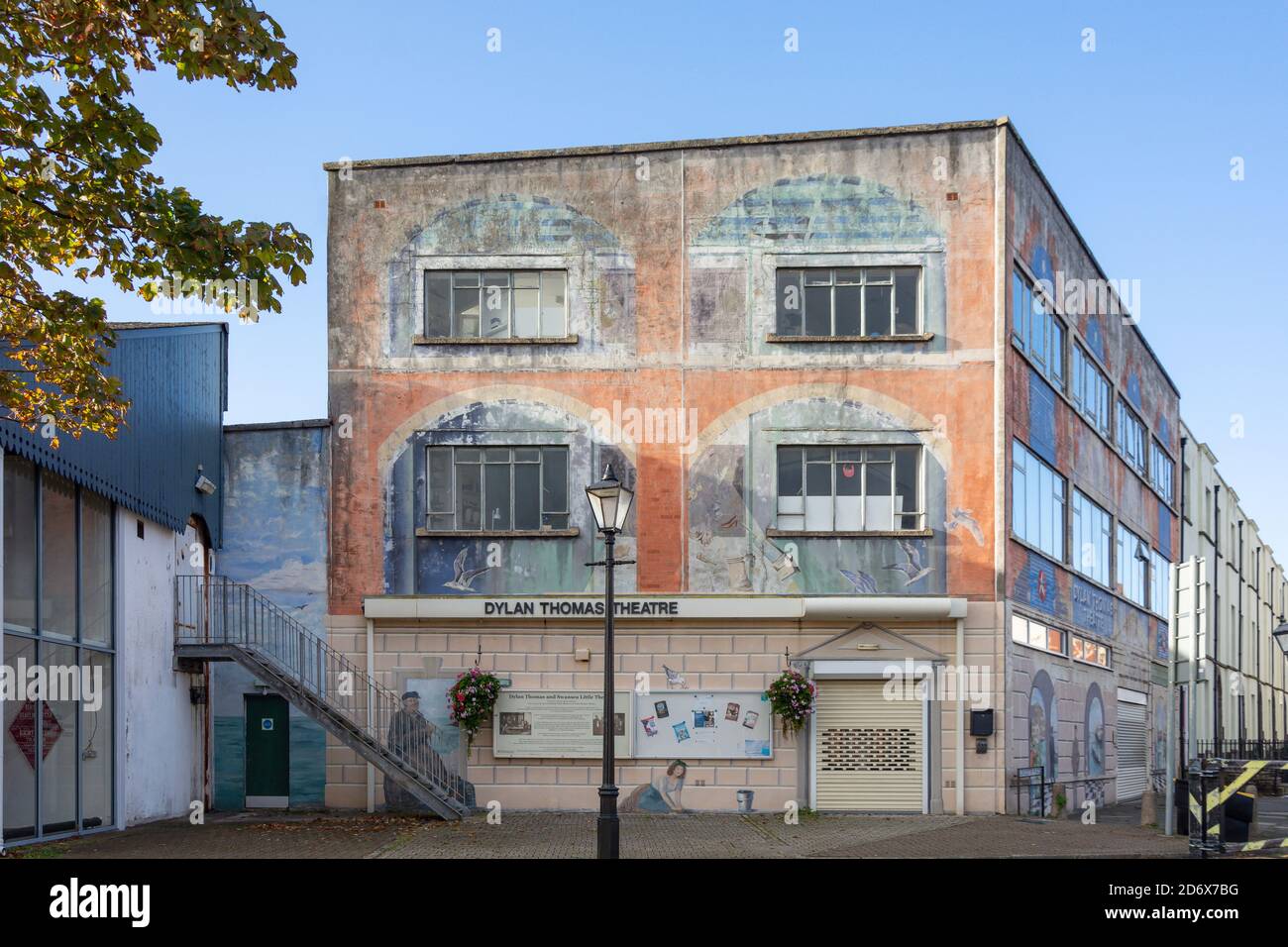 Dylan Thomas Theater, Gloucester Place, Maritime Quarter, Swansea (Abertawe), City and County of Swansea, Wales, Vereinigtes Königreich Stockfoto