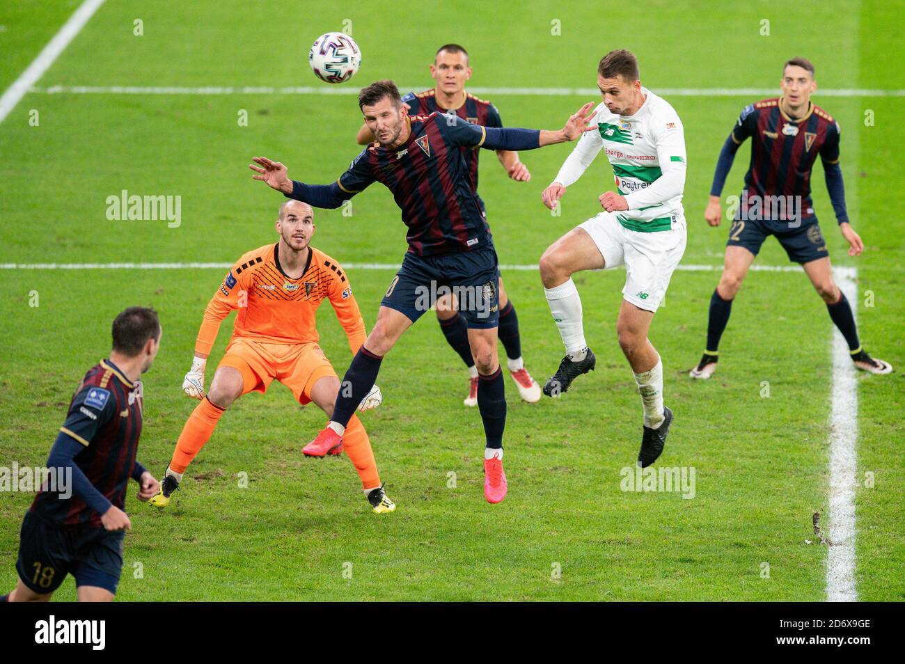 Alexander Gorgon von Pogon beim PolnischeEkstraklasa-Spiel zwischen Lechia Danzig und Pogon Stettin im Einsatz.(Endstand; Lechia Danzig 0:1 Pogon Stettin) Stockfoto