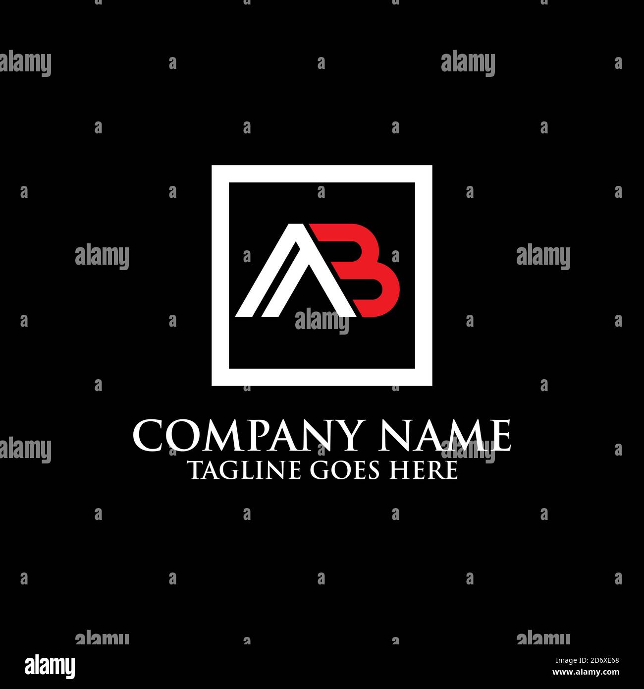Moderne Buchstaben ab Logo Design Inspirationen, Initial ab Logo Vorlage Stock Vektor
