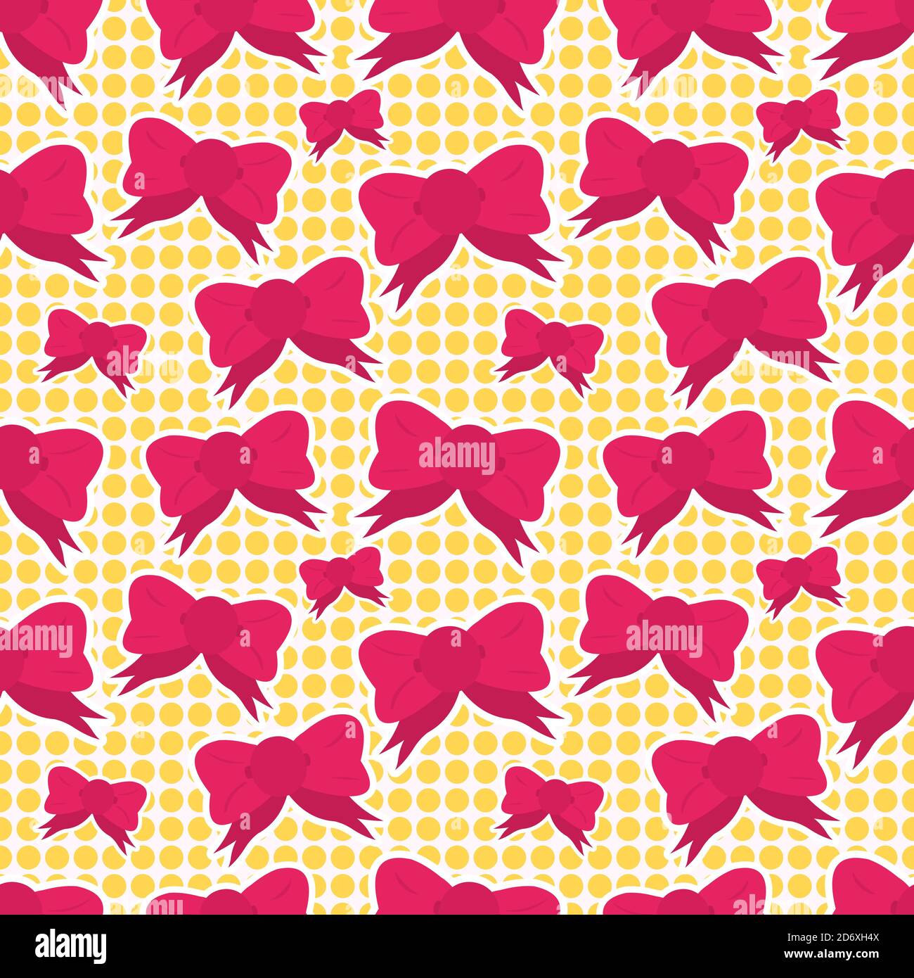 Band Schnürsenkel Knoten nahtlose Muster Vektor Illustration Hintergrund Stock Vektor