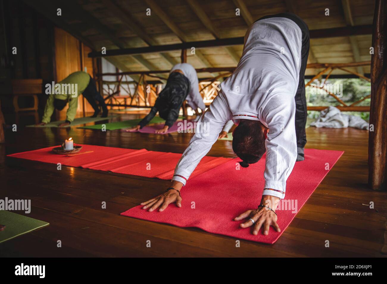 Amazonas Dschungel Yoga-Retreat Stockfoto