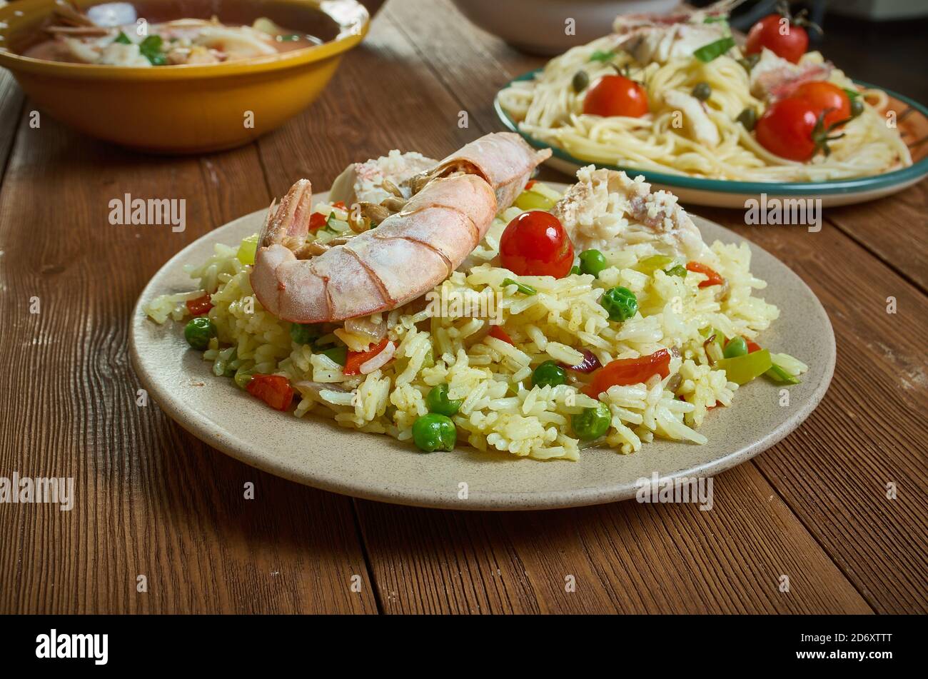 Risotto di triglia sizilianisches Gericht Risotto mit Meeräsche