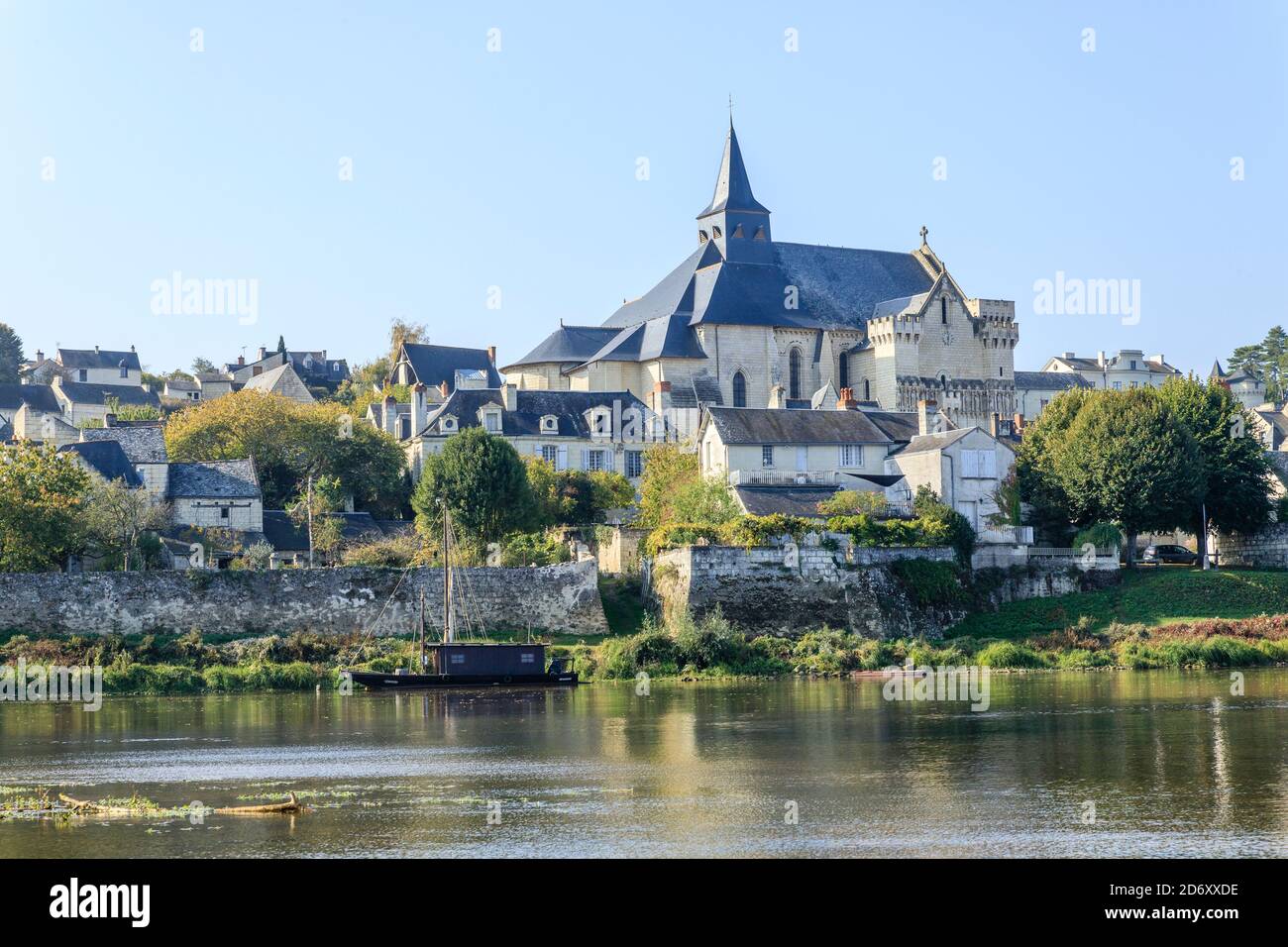 Frankreich, Indre et Loire, Loire Tal als Weltkulturerbe von der UNESCO, Candes Saint Martin aufgeführt, mit der Bezeichnung les plus beaux villages de France (Die Bea Stockfoto