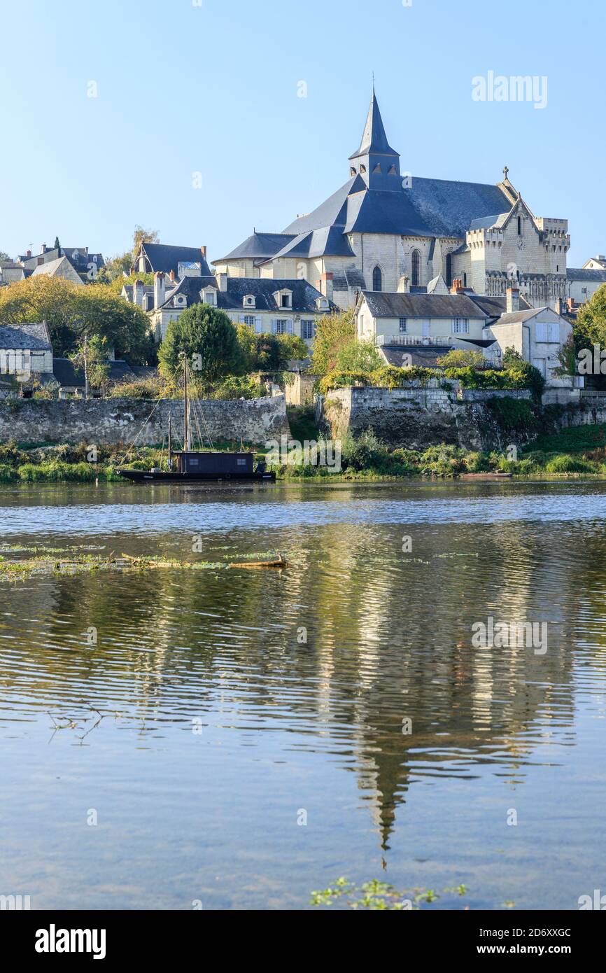 Frankreich, Indre et Loire, Loire Tal als Weltkulturerbe von der UNESCO, Candes Saint Martin aufgeführt, mit der Bezeichnung les plus beaux villages de France (Die Bea Stockfoto