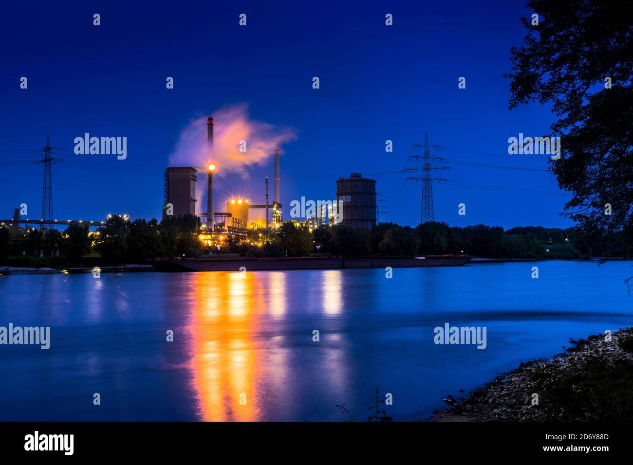 Stahlwerk Huttenwerke Krupp Mannesmann - HKM Stockfoto