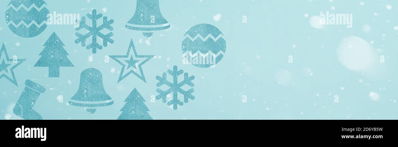 Weihnachten Hintergrund mit Textfreiraum Stockfoto