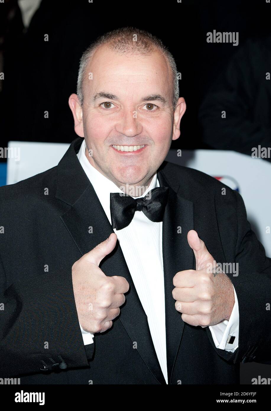 Phil Taylor bei den British Comedy Awards bei der indigO2 in der O2 Arena in London. Stockfoto
