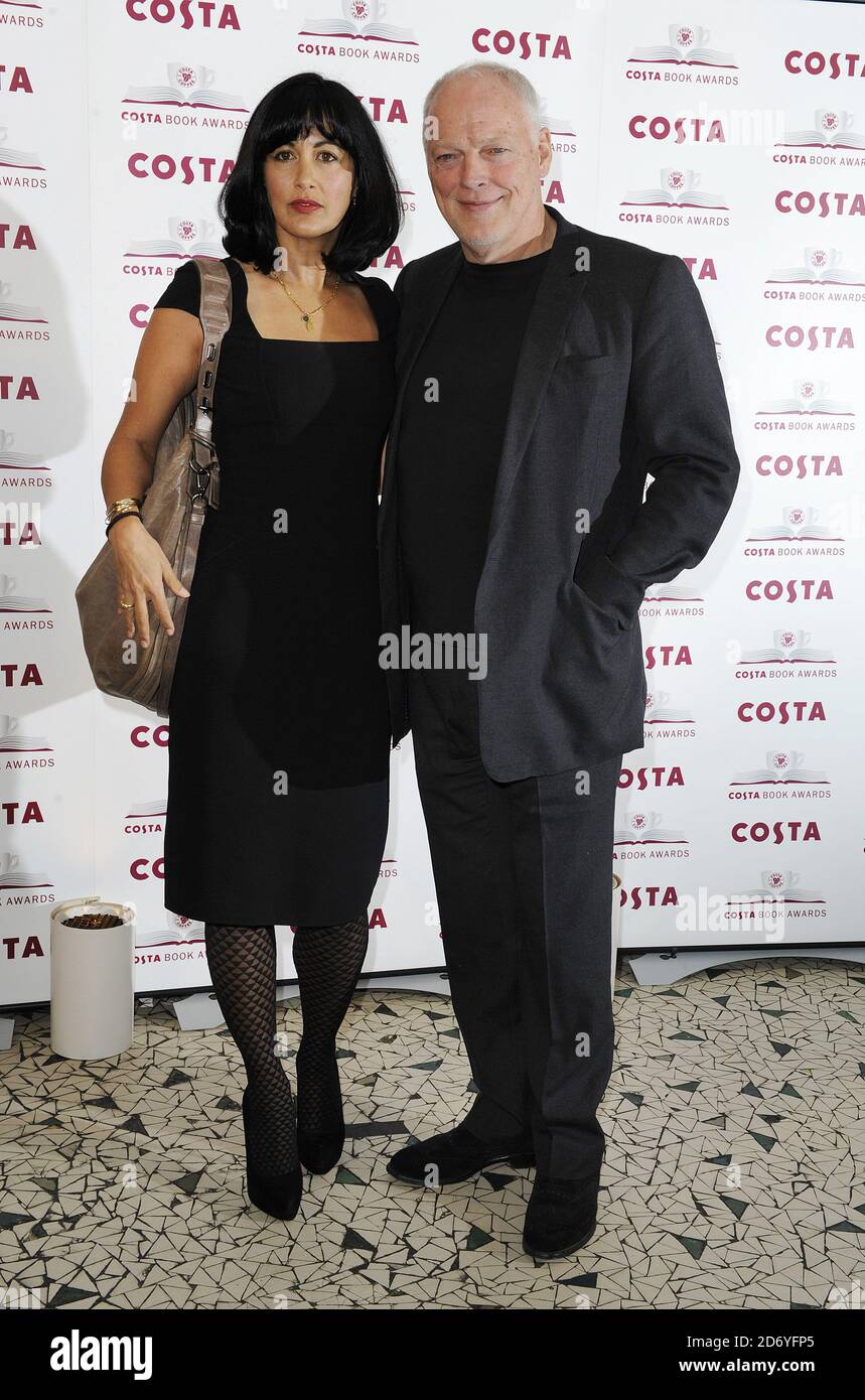 Dave Gilmour bei den Costa Book Awards im Quaglinos Restaurant im Zentrum von London. Stockfoto
