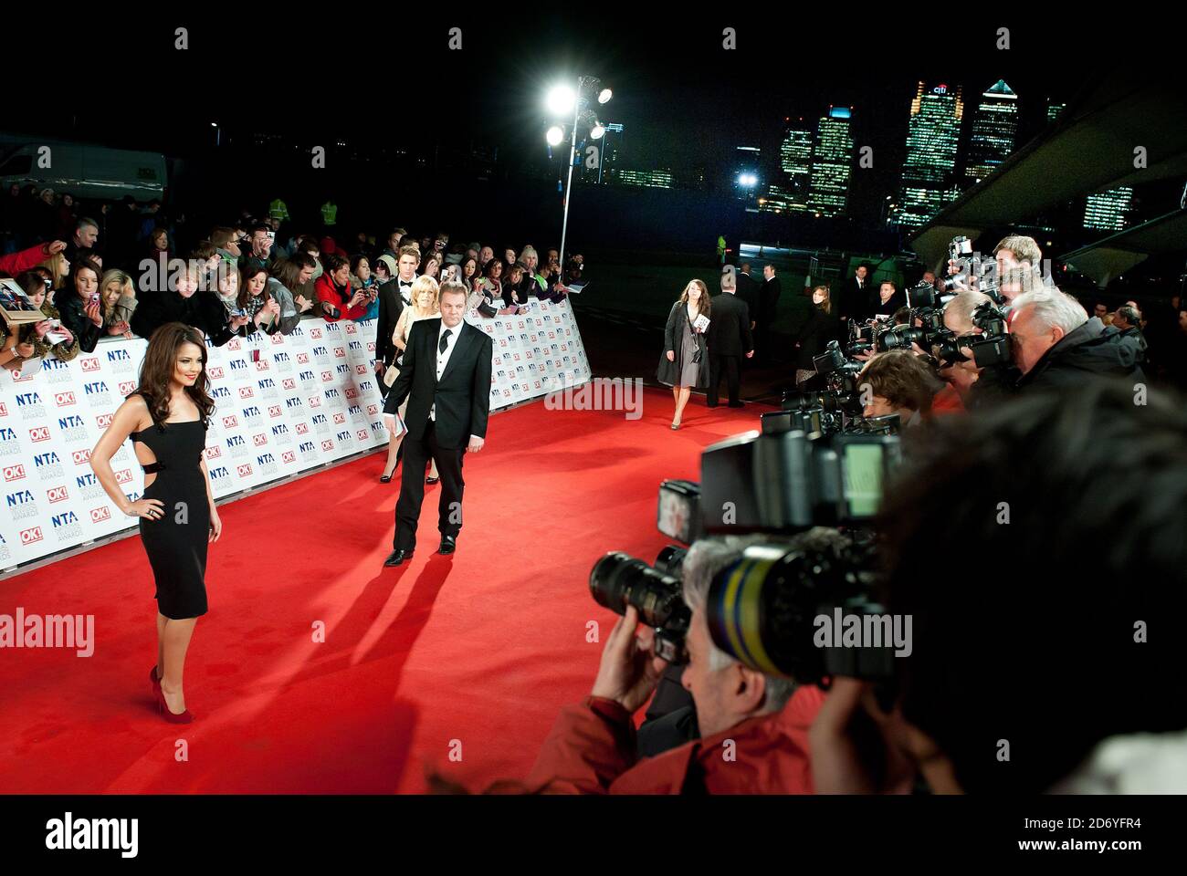 Cheryl Cole kommt bei den National Television Awards in der O2 Arena im Osten Londons an. Stockfoto