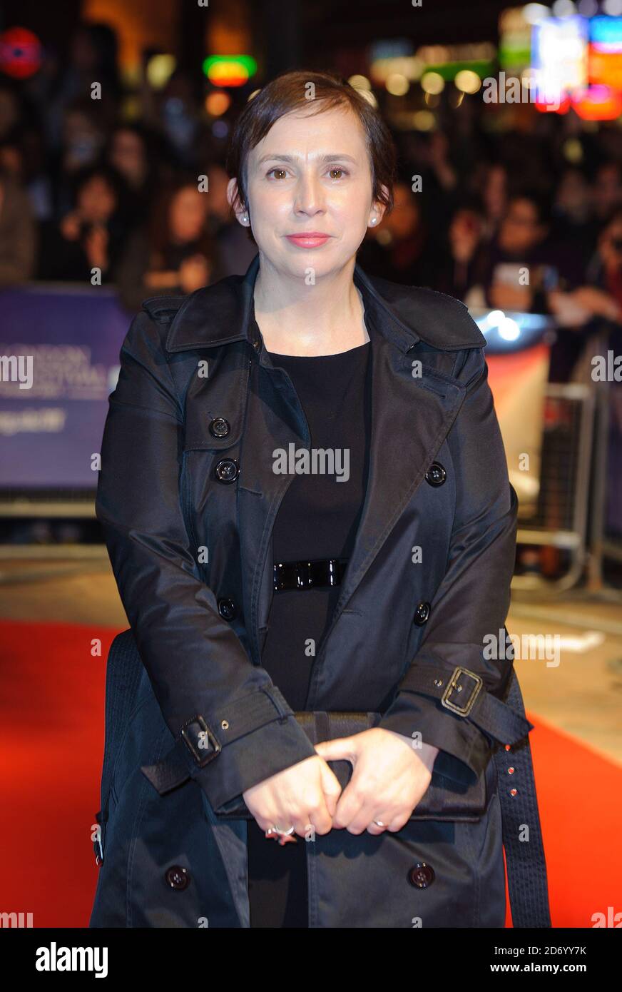 Abi Morgan bei der Premiere von Shame, im Vue Kino am Leicester Square, im Rahmen des BFI London Film Festival. Stockfoto