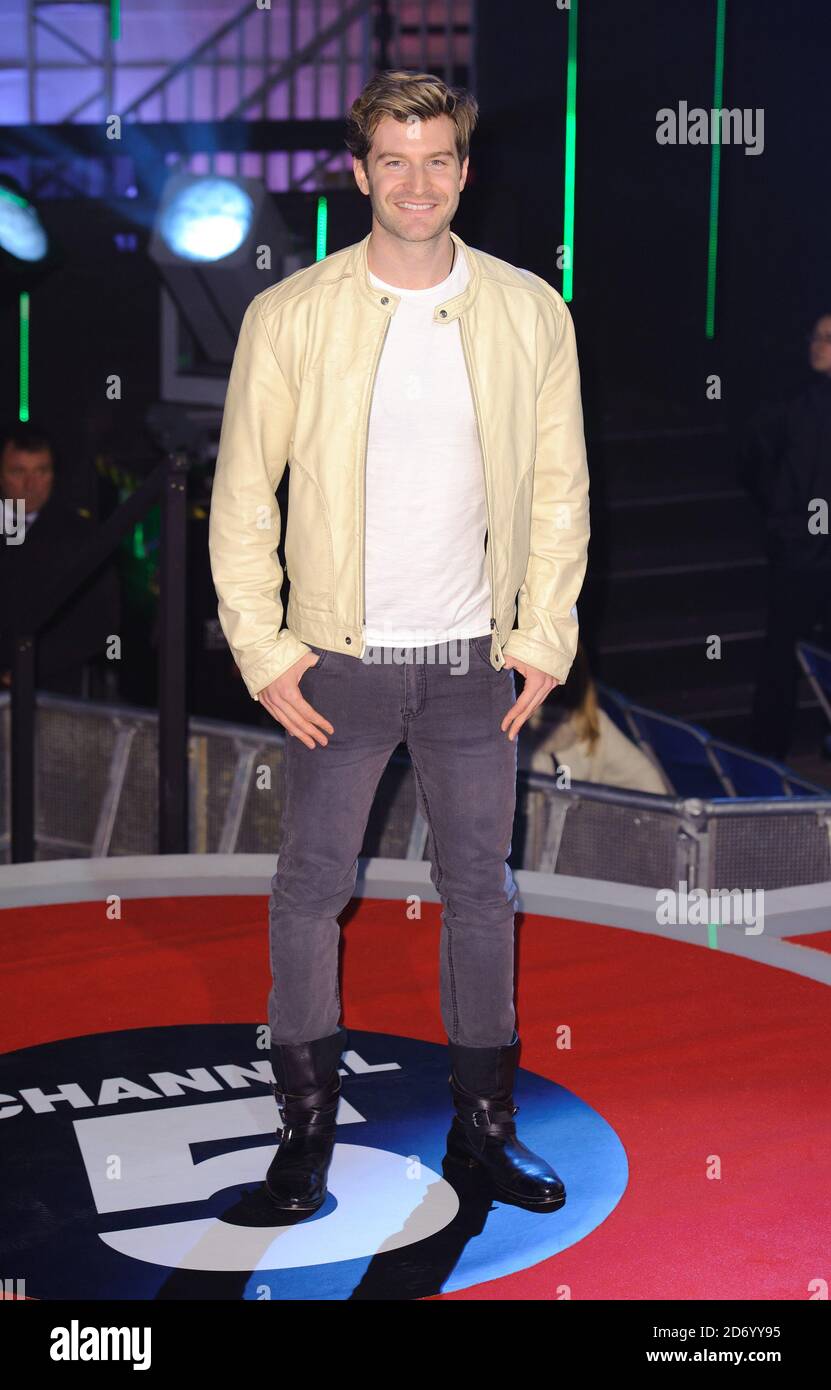 Kieron Richardson bei der Premiere von Paranormal Activity 3 im Big Brother House in Elstree, Hertfordshire. Stockfoto