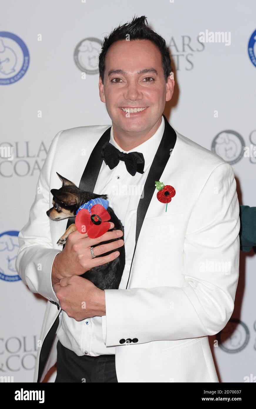 Craig Revel Horwood bei der Ankunft am Battersea Dogs & Cats Home Collars and Coats Ball, bei Battersea Evolution im Süden Londons. Stockfoto