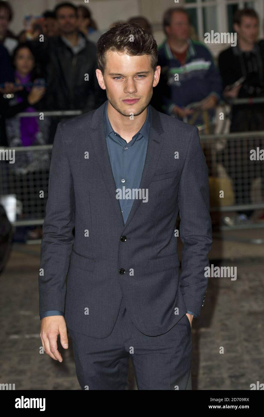 Jeremy Irvine bei der Premiere von Now is Good, im Curzon Cinema in Mayfair, im Zentrum von London. Stockfoto