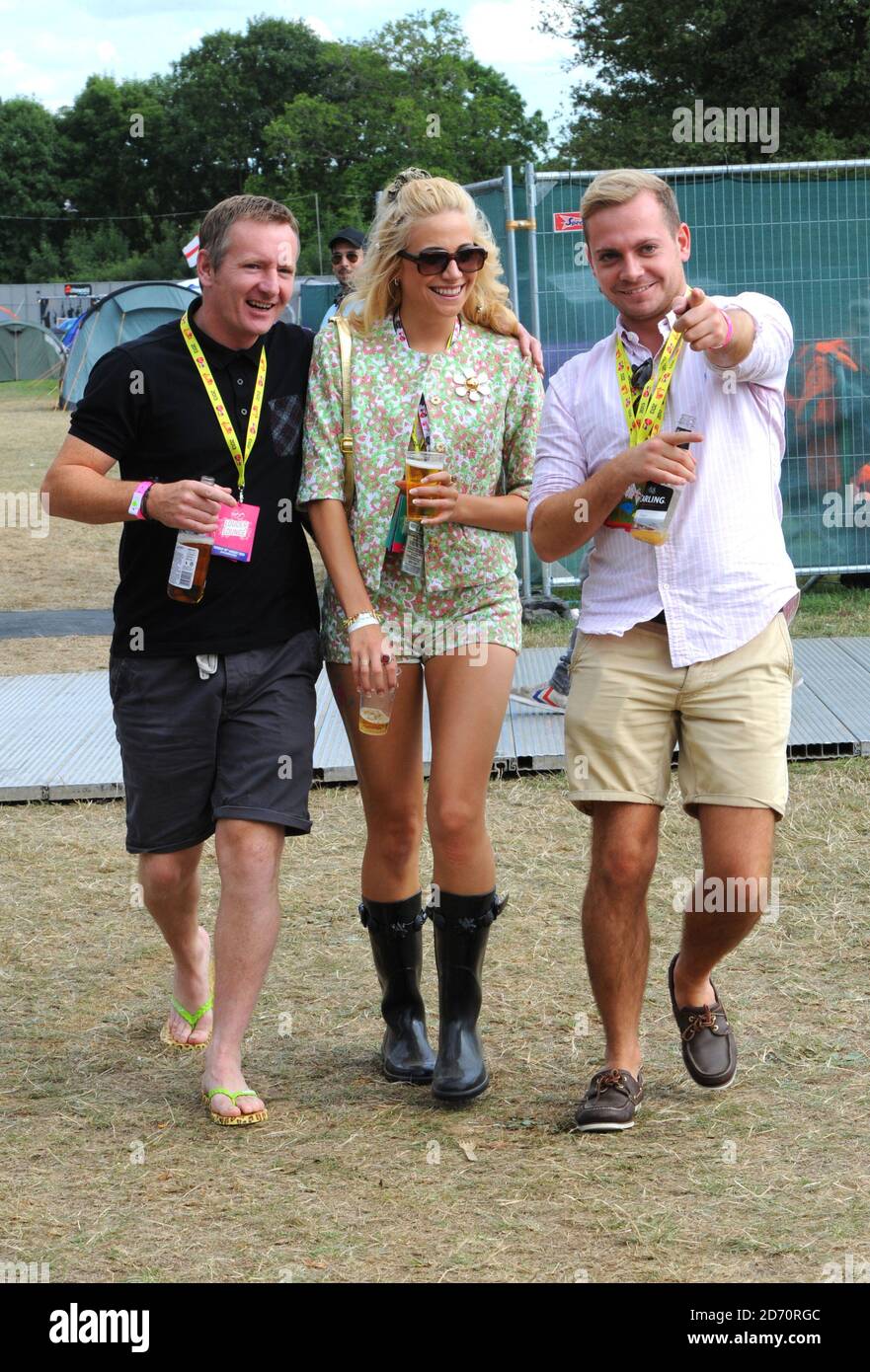 Pixie Lott im Bild beim V Festival in Chelmsford, Essex. Stockfoto