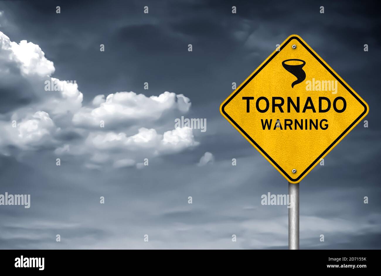 Tornadowarnung Stockfoto
